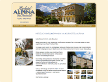 Tablet Screenshot of kurhotel-alpina-bad-reichenhall.de